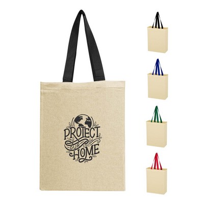 Natural Cotton Canvas Grocery Tote Bag