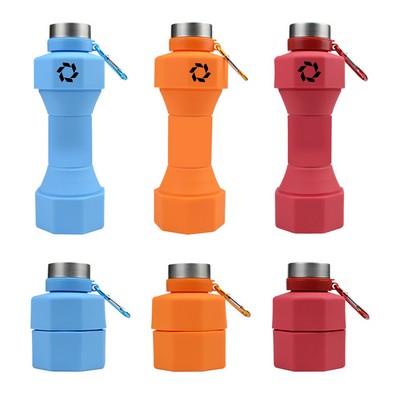 22 Oz Dumbbells-shape Water Bottles