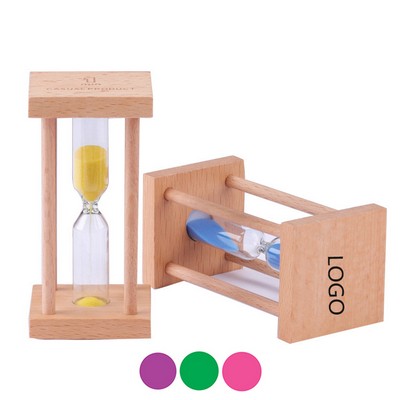 Mini Hourglass Timer W/ Square Base