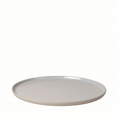 blomus 10'' Sablo Cloud White Ceramic Stoneware Dinner Plates (Set Of 4)