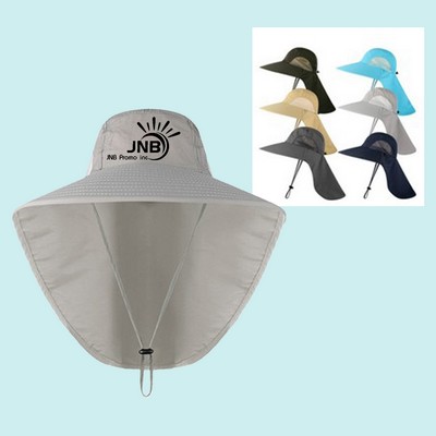 Outdoor Hat with Protective Neck Flap