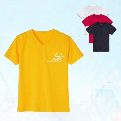 100% Cotton Children's V-Neck Tees