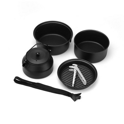 Nonstick Outdoor Cooking Pot Kettle Utensils Set