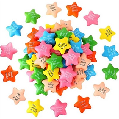 Motivational Star Stress Balls for Relieve Anxiety