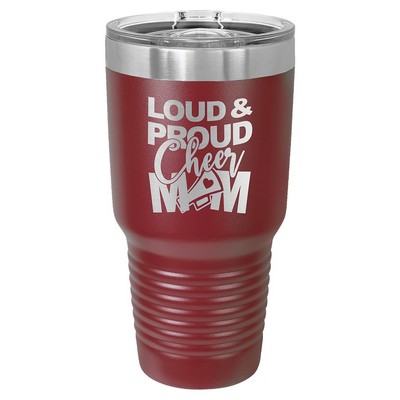 Polar Camel 30 oz. Maroon Insulated Ringneck Tumbler with Slider Lid