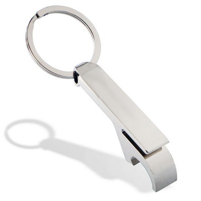 Zinc Alloy F-Shaped Bottle Opener Keychain