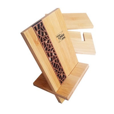 Bamboo Wood Portable Phone Stand