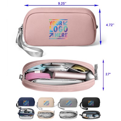 Portable Electronics Organizer Travel Case for Cord Phone Cables Usb Flash Drive