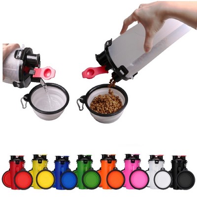 2-in-1 Dog Water Dispenser And Food Container