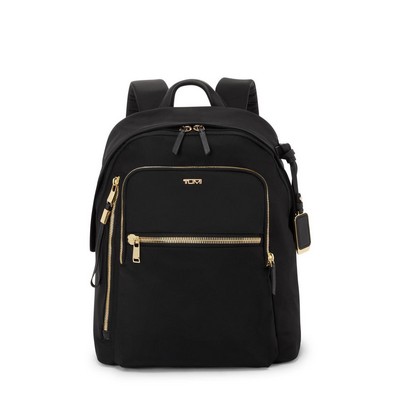 Tumi Voyageur Halsey Backpack- Black/Gold