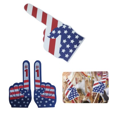 American Flag Foam Hand Mitts