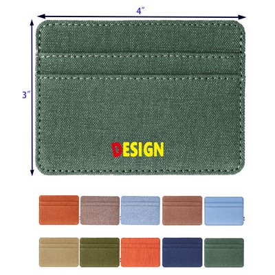 Mens Front Pocket Wallet Slim Minimalist with RFID Blocking Cash Slot Credit Card Holder