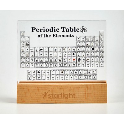 Element Periodic Table Display with Real Elements Inside