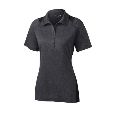 Sport-Tek® Women's Heather Colorblock Contender Polo