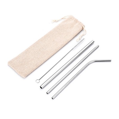 Stainless Steel Straw Set