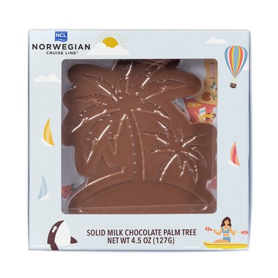 4.5 oz Chocolate Molded Palm Tree