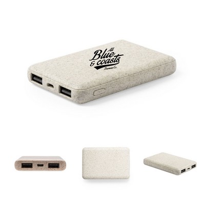 5000mAh Wheat Straw Power Bank