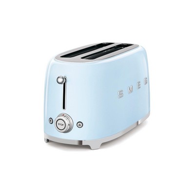 Smeg 50's Retro Style 2 Slot 4 Slice Toaster Pastel Blue