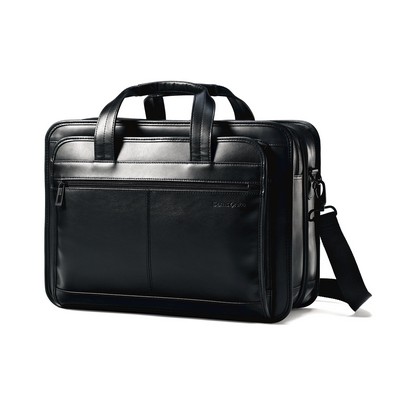 Samsonite® Leather Expandable Business Case - Black