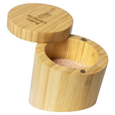 Bamboo Angled Salt Cellar