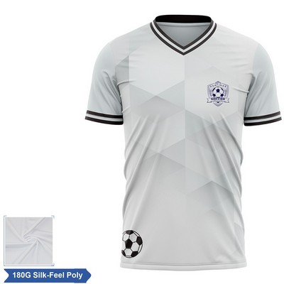 Men's and Kids' Sublimation Soccer Jersey - 180G Silk-Feel Interlock