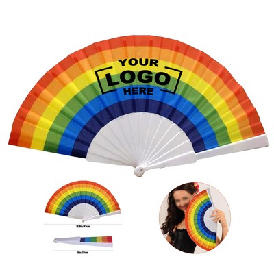 Colorful Handheld Folding Fan