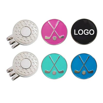 Golf Ball Markers with Hat Clip