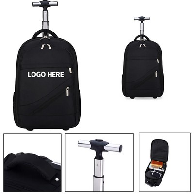 Adjustable Wheeled Trolley Laptop Backpack