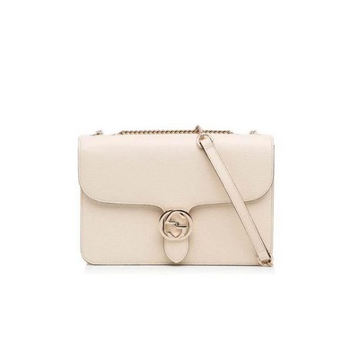 Gucci Interlocking G Chain Shoulder Bag - Ivory