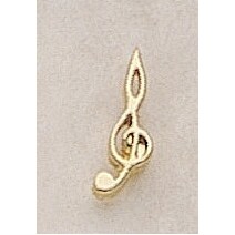 G Clef Marken Design Cast Lapel Pin (Up to 5/8")