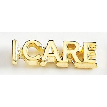 I Care Marken Design Quick Ship Cast Lapel Pin (Up to 3/4")