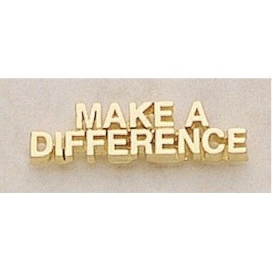 Make A Difference Marken Design Cast Lapel Pin (Up to 1 1/4")