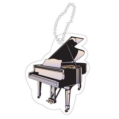 Piano Promotional Line Key Chain w/ Black Back (8 Square Inch)