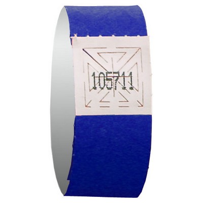 3/4" Tyvek Blue Admission Bracelet