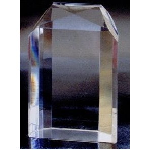 Optic Crystal Faceted Art Award (4¾"x3 1/8"x1½")