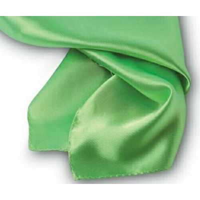 Lime Green Polyester Satin Scarf - 30"x30"