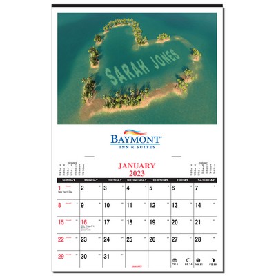 "In the Image" Budget Priced Personalized Wall Calendar