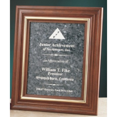 Custom Genuine Blue Granite Executive Plaque (8"x10")