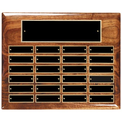 Walnut Piano Horizontal Perpetual Plaque (13"x10 1/2")