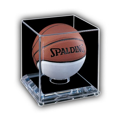 Mini Basketball Case with Mirror Back and 1/4" Clear Base