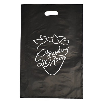 Frosted Black Colored Poly Merchandise Bag/ 2.5 Mil (14"x3"x21")