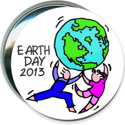 Earth Day - Earth Day 2013 - 3 Inch Round Button