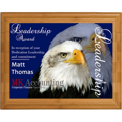 Regent Bamboo Wood Award Plaque - 10.5"x13"