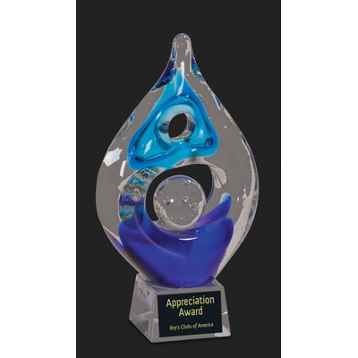 Winners of Excellence L Art Glass Award - 10 1/4'' H