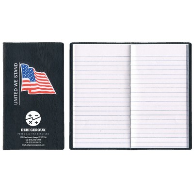 Executive Vinyl Cover w/ Pre-Printed Flag - Tally Book