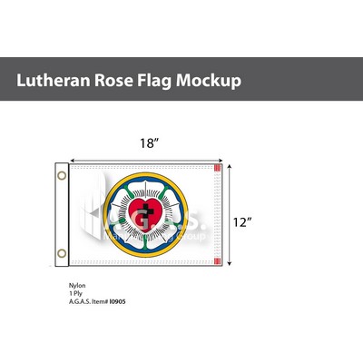 Lutheran Flags 12x18 inch