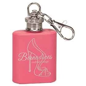 Stainless Steel Flask Kay Chain, Matte Pink, 1 oz