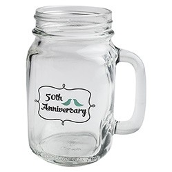 16 Oz. Drinking Jar W-Handle