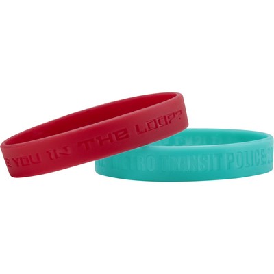 Debossed Silicone Wristband