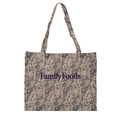 Digital Camo Non Woven Tote Bag